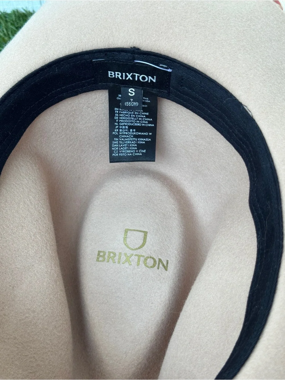 BRIXTON CLASSICS WESLEY FEDORA Wide-Brim blush Pink Felt women’s Fedora Hat NWOT